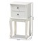 Baxton Studio Sophia French White Finished Wood 2-Drawer Nightstand 165-10693 - alternate 5